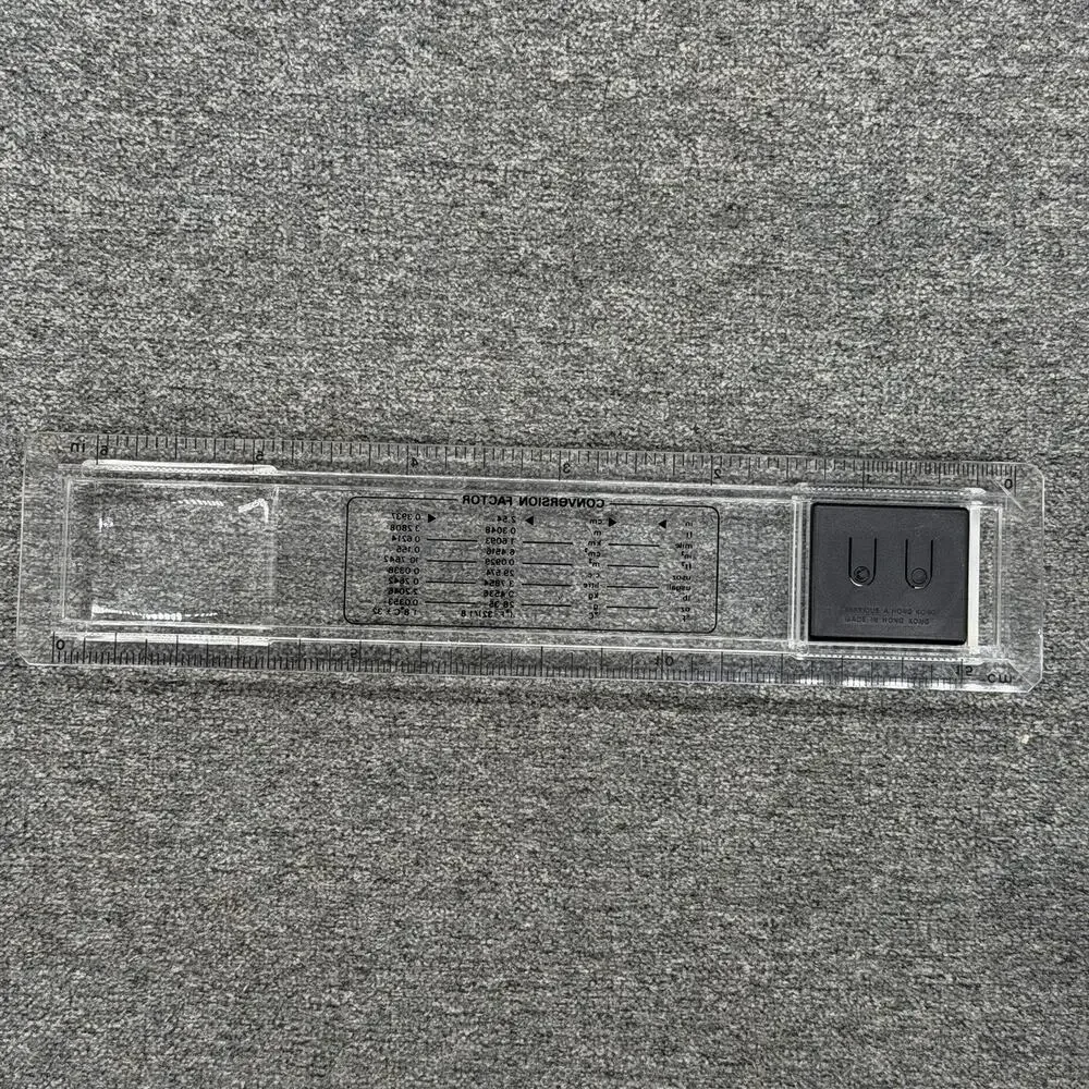 Vintage Broadway Truck Stops Quartz Clock Ruler Magnifier Chart Promotional Item